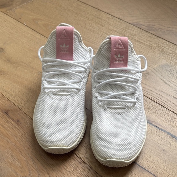 Adidas Pharrell Women's White and Pink Sneakers - Picture 1 of 3